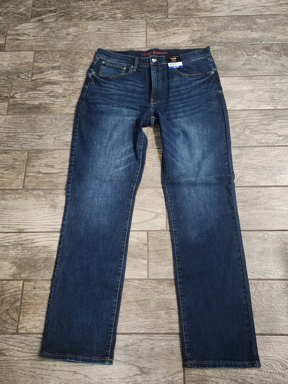 Lucky Brand Jeans 223 Straight Leg 36x34 NEW NWT Mens Dark Wash